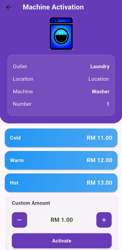 Remote Machine Activation Page